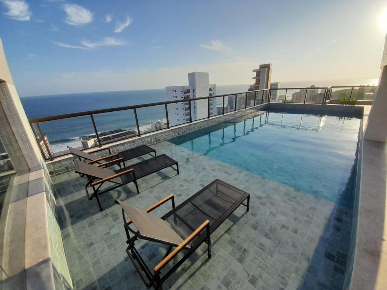 Apartment Farol Da Barra Bp1201 Vista Mar Barra